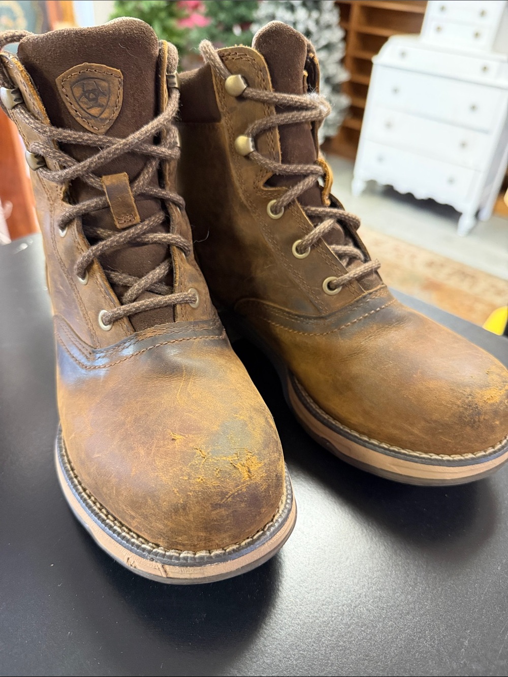 Ariat Women's Anthem 6" Lacer Waterproof Work Boots Composite Toe - Size 6C Wide
